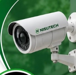 NISUTECH branded outdoor CCTV surveillance camera